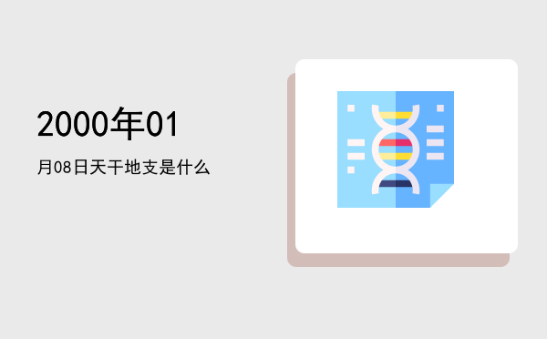 2000年01月08日天干地支是什么