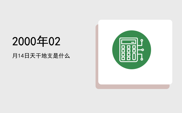 2000年02月14日天干地支是什么