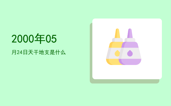 2000年05月24日天干地支是什么