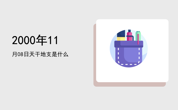 2000年11月08日天干地支是什么