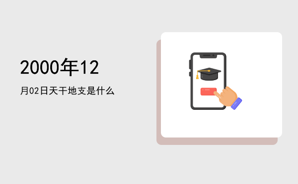 2000年12月02日天干地支是什么