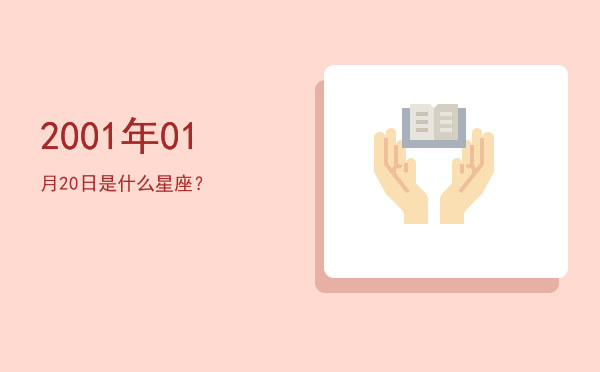 2001年01月20日是什么星座？