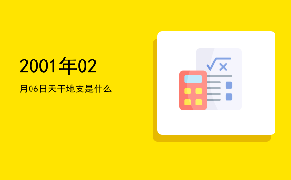 2001年02月06日天干地支是什么