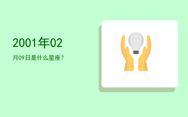 2001年02月09日是什么星座？