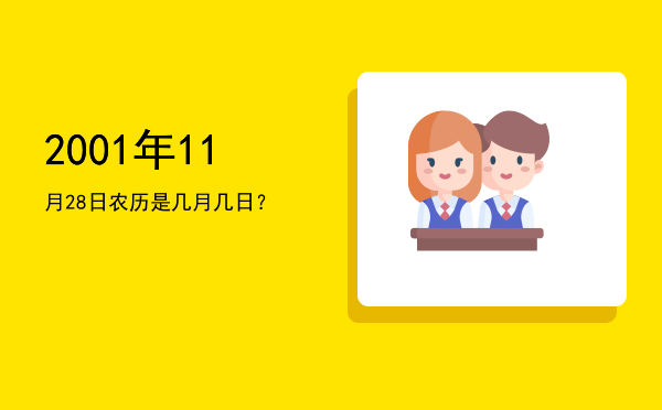 2001年11月28日农历是几月几日?