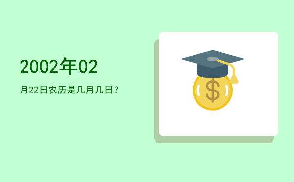 2002年02月22日农历是几月几日?