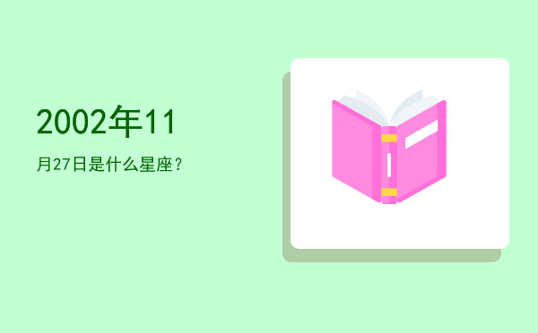 2002年11月27日是什么星座？