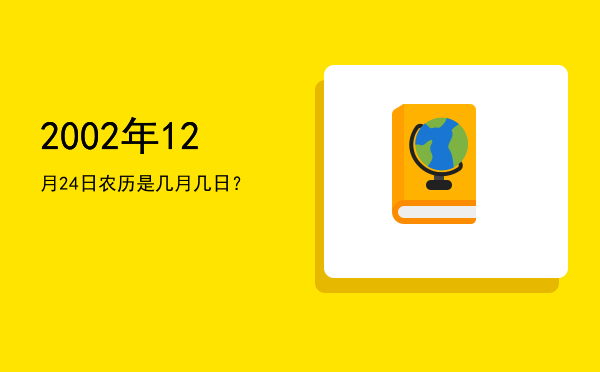 2002年12月24日农历是几月几日?