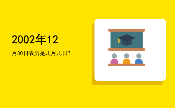 2002年12月30日农历是几月几日?