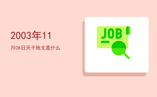 2003年11月08日天干地支是什么