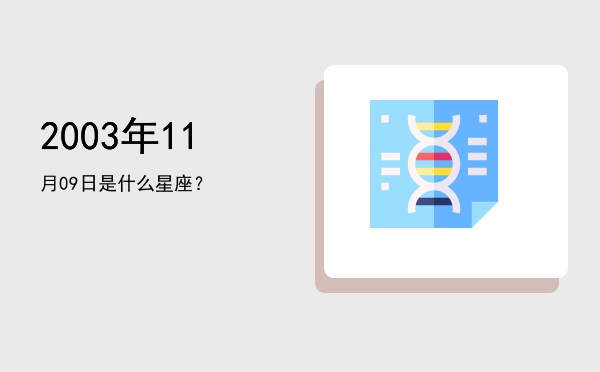 2003年11月09日是什么星座？