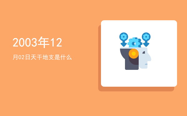 2003年12月02日天干地支是什么