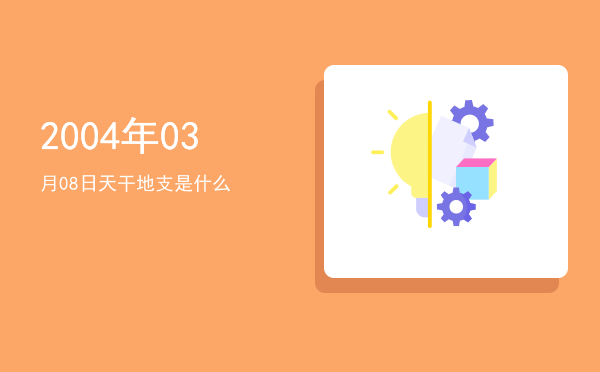 2004年03月08日天干地支是什么