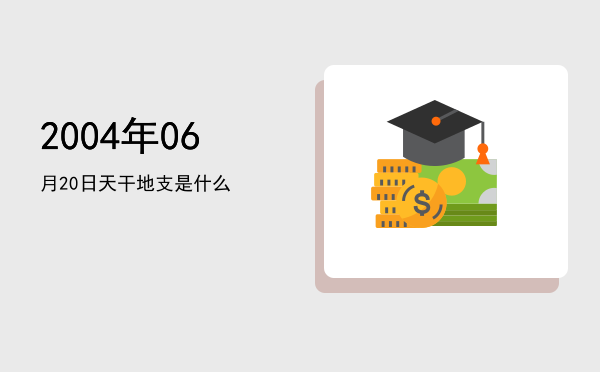 2004年06月20日天干地支是什么