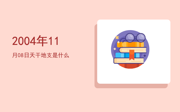 2004年11月08日天干地支是什么