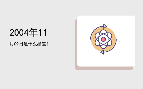 2004年11月09日是什么星座？