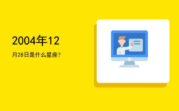 2004年12月28日是什么星座？