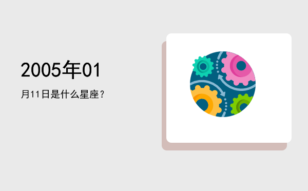 2005年01月11日是什么星座？