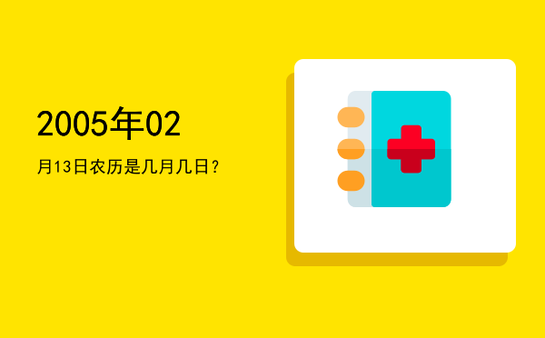 2005年02月13日农历是几月几日？