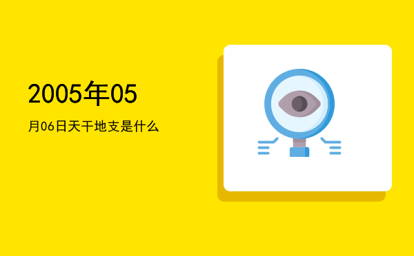 2005年05月06日天干地支是什么