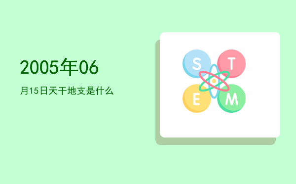 2005年06月15日天干地支是什么