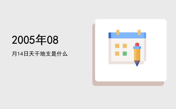 2005年08月14日天干地支是什么