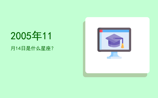 2005年11月14日是什么星座？