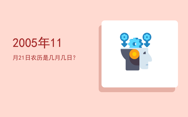 2005年11月21日农历是几月几日?
