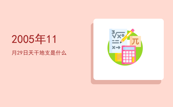 2005年11月29日天干地支是什么