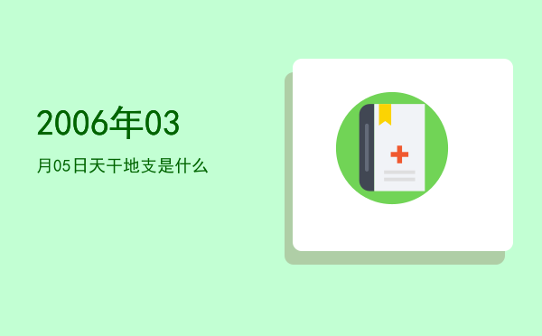 2006年03月05日天干地支是什么