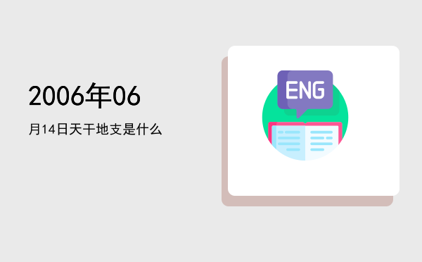 2006年06月14日天干地支是什么