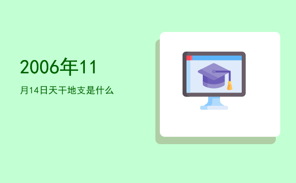 2006年11月14日天干地支是什么