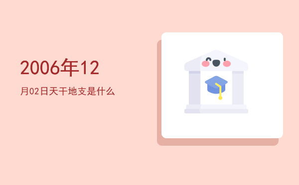 2006年12月02日天干地支是什么