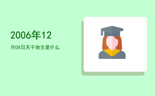 2006年12月08日天干地支是什么