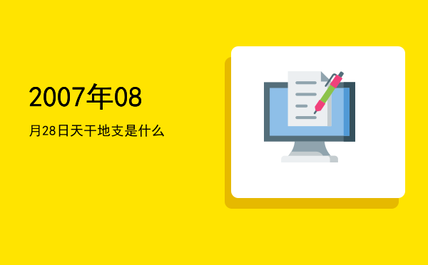 2007年08月28日天干地支是什么