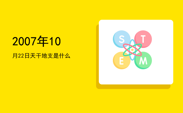 2007年10月22日天干地支是什么