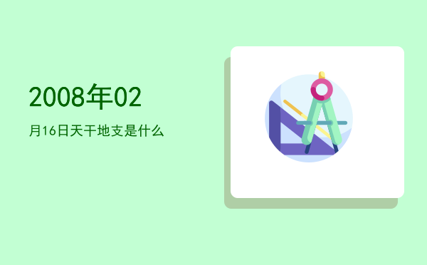 2008年02月16日天干地支是什么
