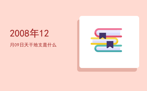 2008年12月09日天干地支是什么