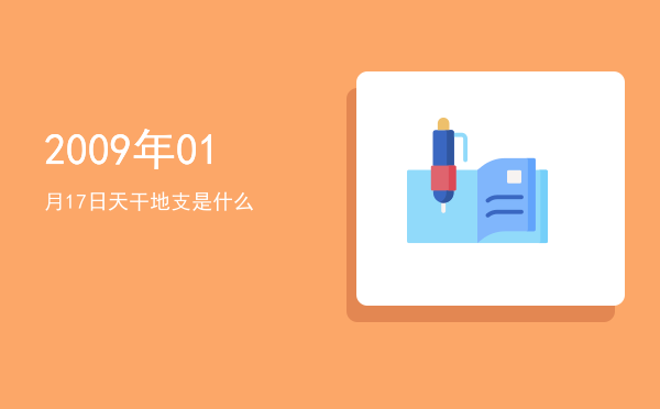 2009年01月17日天干地支是什么