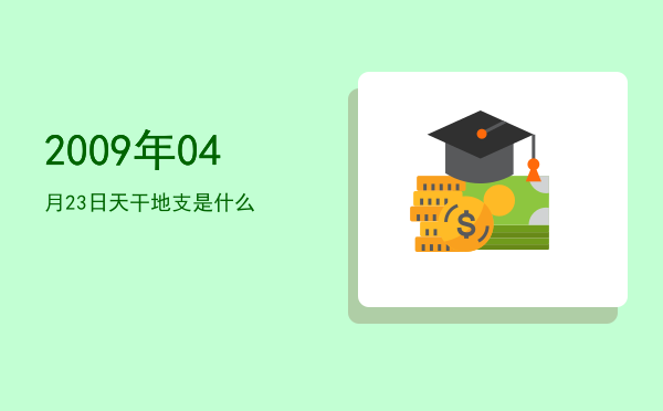 2009年04月23日天干地支是什么