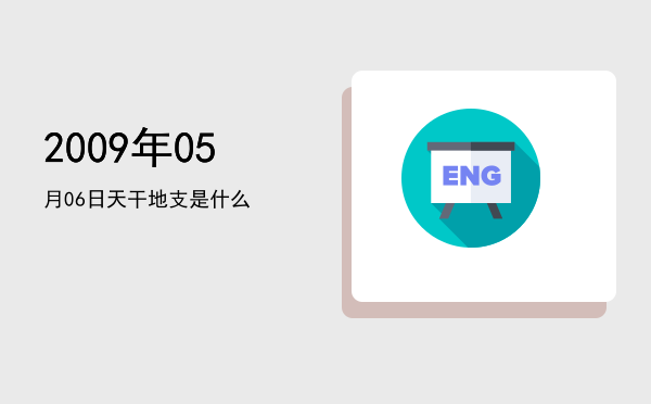 2009年05月06日天干地支是什么