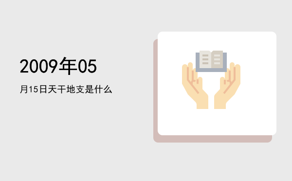2009年05月15日天干地支是什么