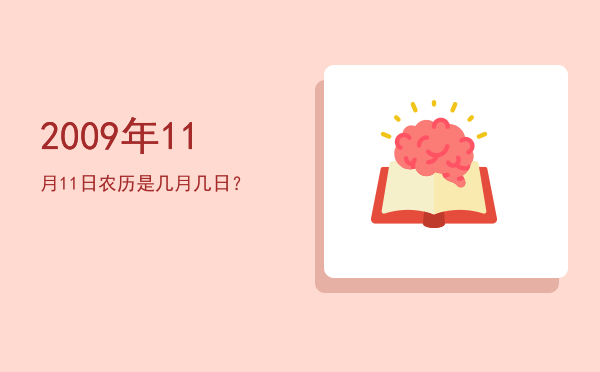 2009年11月11日农历是几月几日?