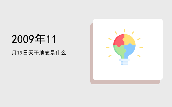 2009年11月19日天干地支是什么