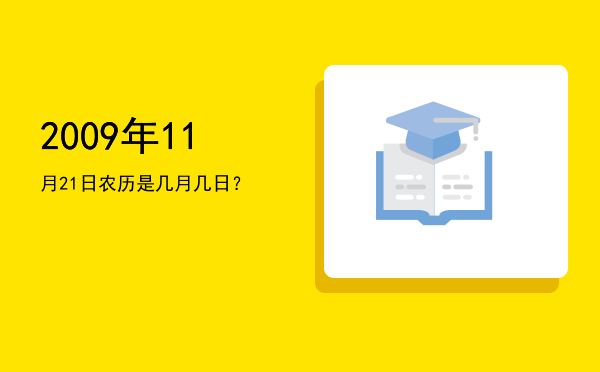 2009年11月21日农历是几月几日?