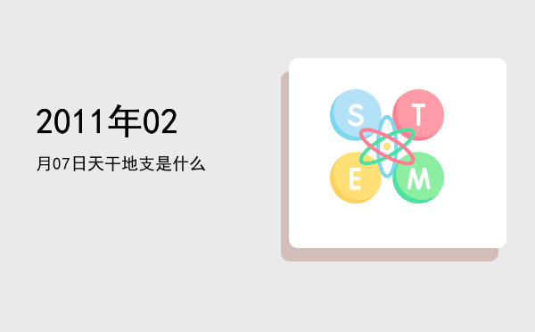 2011年02月07日天干地支是什么