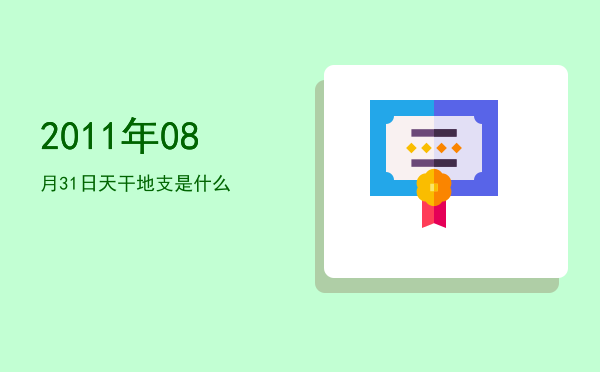 2011年08月31日天干地支是什么