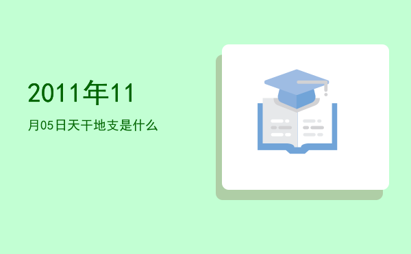 2011年11月05日天干地支是什么