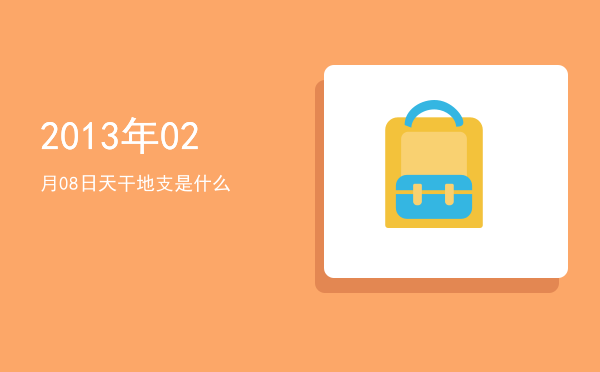 2013年02月08日天干地支是什么