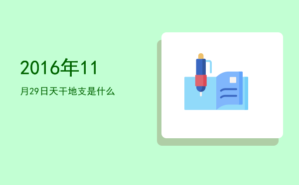 2016年11月29日天干地支是什么